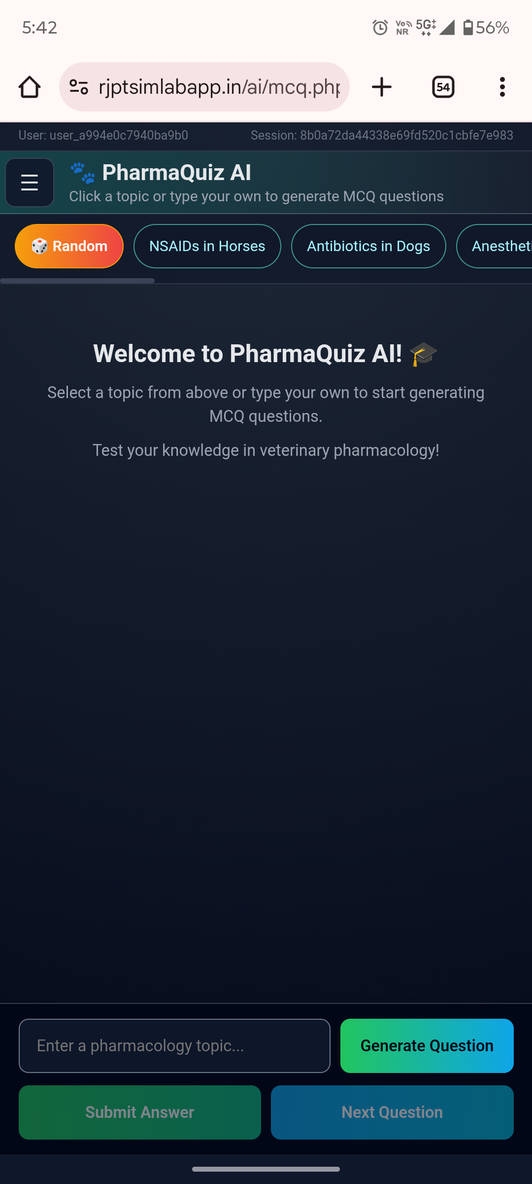 RJPT SimLab AI Learning Recommendations