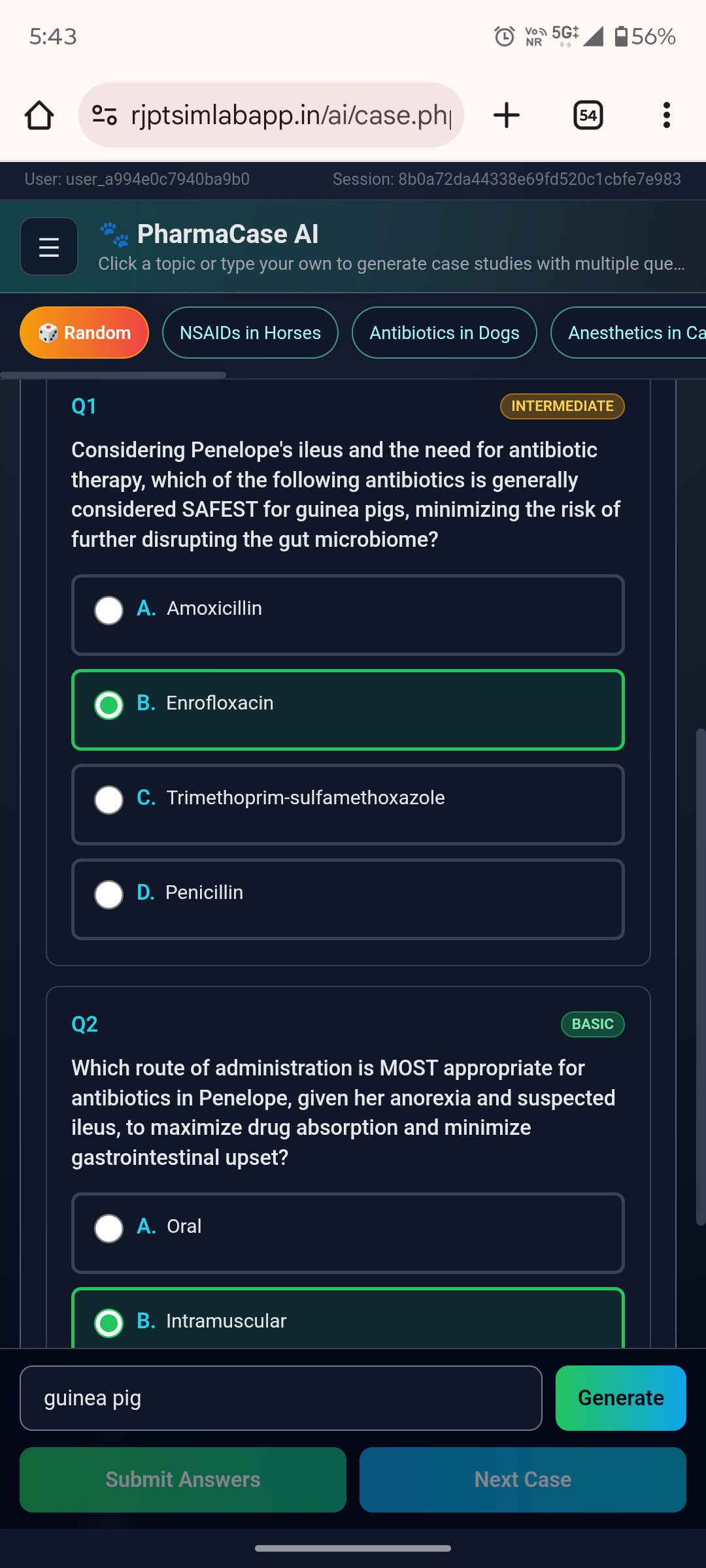 RJPT SimLab AI Learning Recommendations