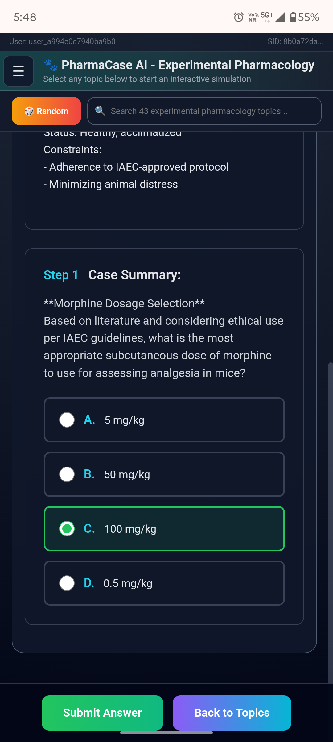 RJPT SimLab AI Learning Recommendations